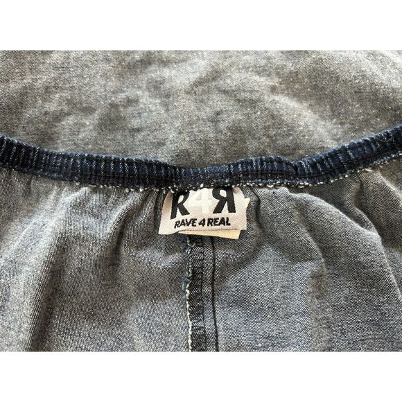 Vintage Y2K Rave Handkerchief Asymmetrical Skirt Paisley Pull On S/M - Picture 3 of 4